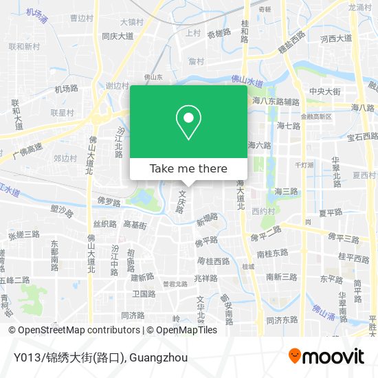 Y013/锦绣大街(路口) map