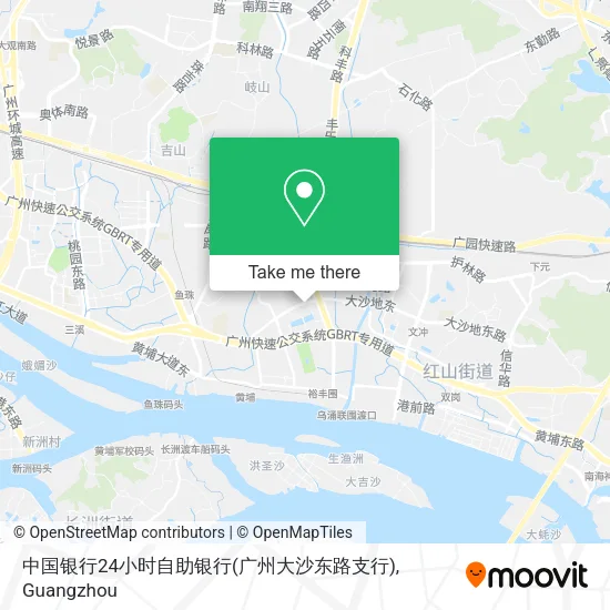 中国银行24小时自助银行(广州大沙东路支行) map