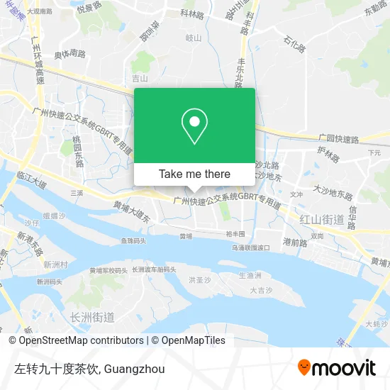 左转九十度茶饮 map