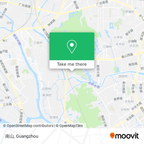 南山 map