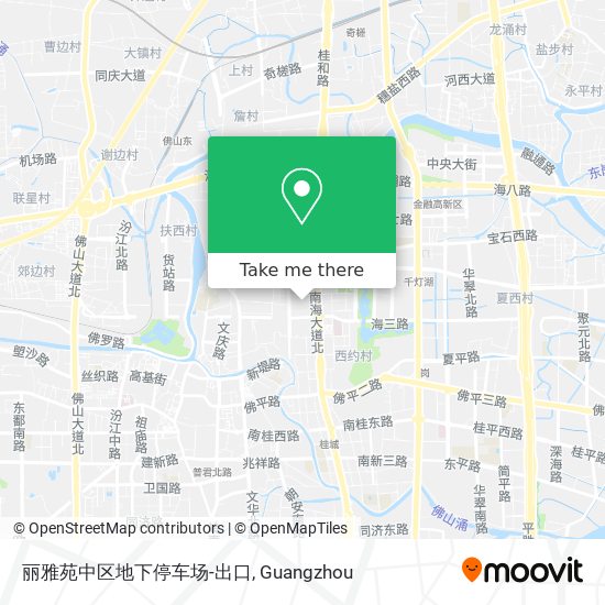 丽雅苑中区地下停车场-出口 map