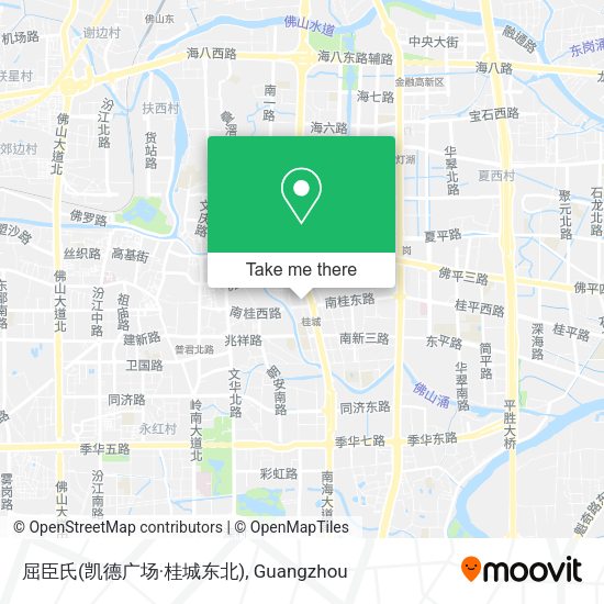 屈臣氏(凯德广场·桂城东北) map