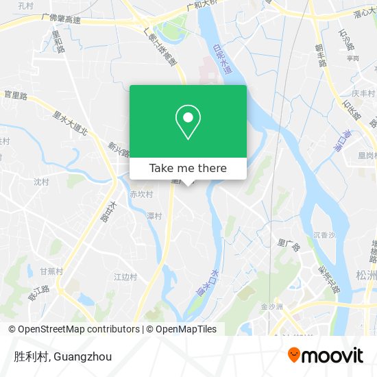 胜利村 map