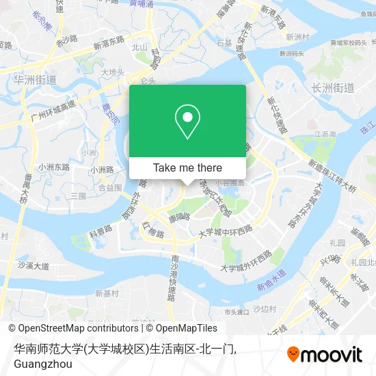 华南师范大学(大学城校区)生活南区-北一门 map