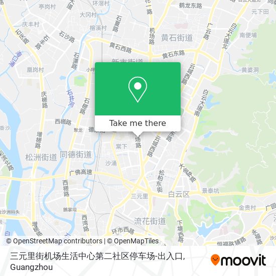 三元里街机场生活中心第二社区停车场-出入口 map
