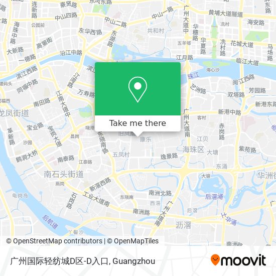 广州国际轻纺城D区-D入口 map