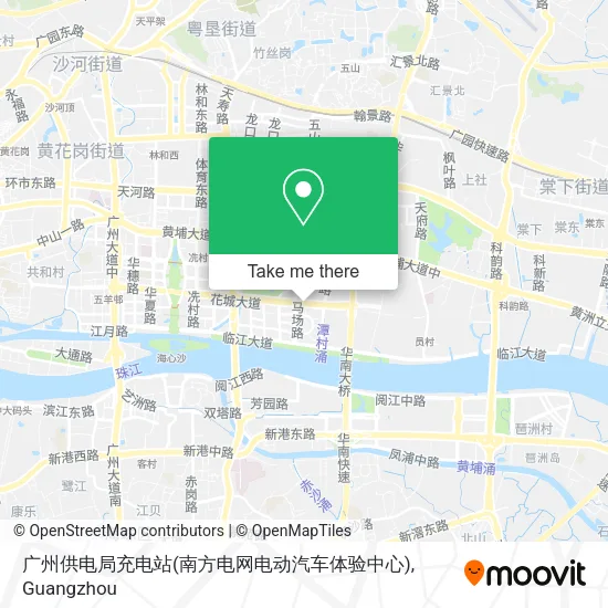 广州供电局充电站(南方电网电动汽车体验中心) map