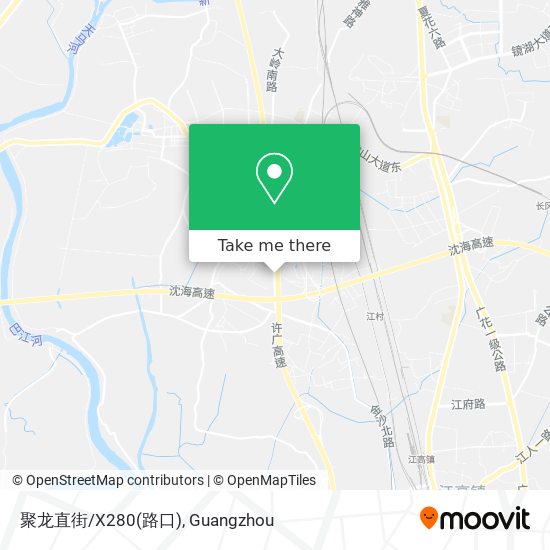聚龙直街/X280(路口) map