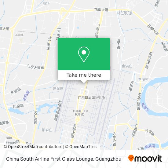 China South Airline First Class Lounge map
