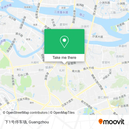 下1号停车场 map