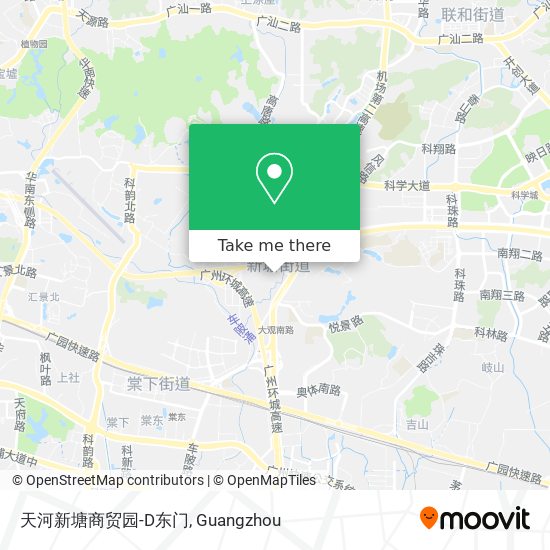 天河新塘商贸园-D东门 map