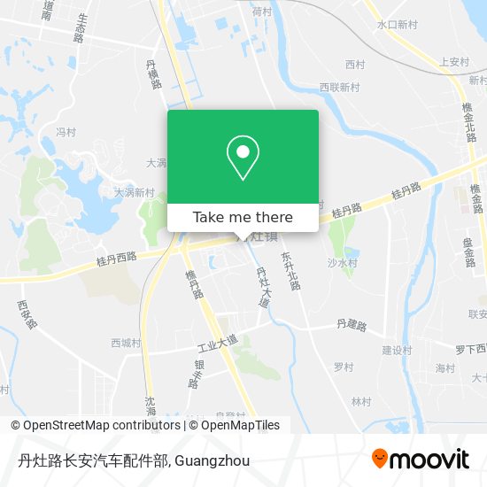 丹灶路长安汽车配件部 map