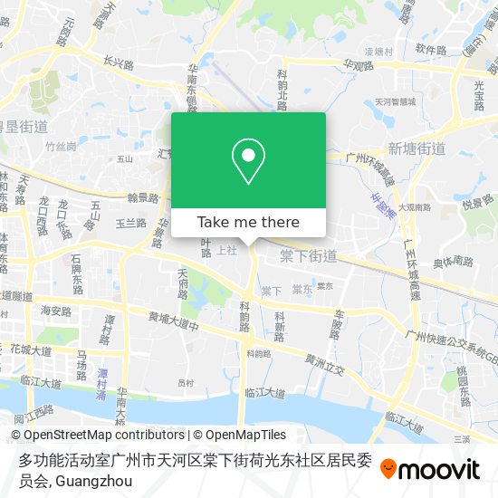 多功能活动室广州市天河区棠下街荷光东社区居民委员会 map