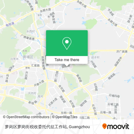 萝岗区萝岗街税收委托代征工作站 map
