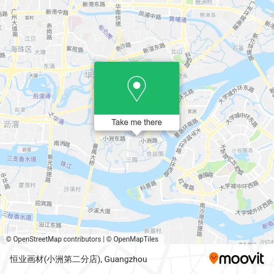 恒业画材(小洲第二分店) map