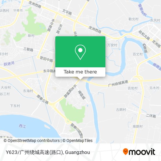 Y623/广州绕城高速(路口) map