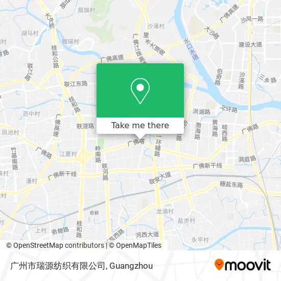 广州市瑞源纺织有限公司 map