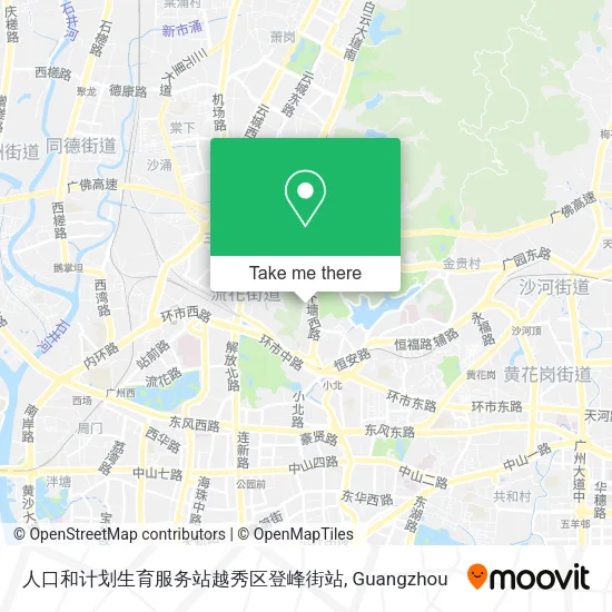 人口和计划生育服务站越秀区登峰街站 map