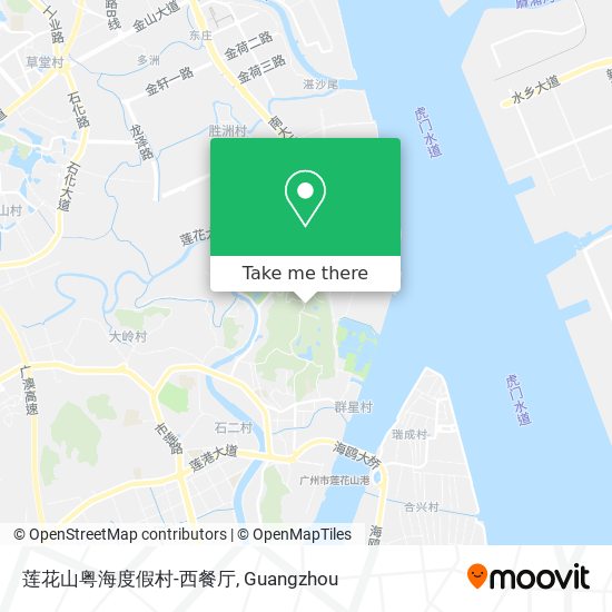 莲花山粤海度假村-西餐厅 map