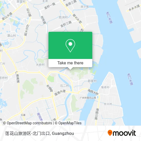 莲花山旅游区-北门出口 map