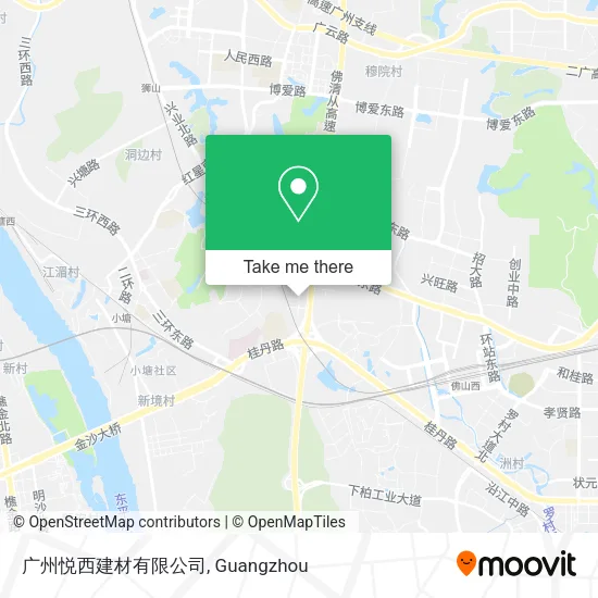 广州悦西建材有限公司 map