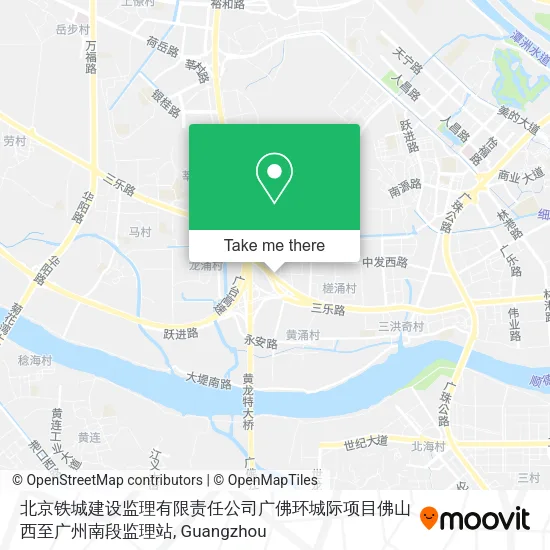 北京铁城建设监理有限责任公司广佛环城际项目佛山西至广州南段监理站 map