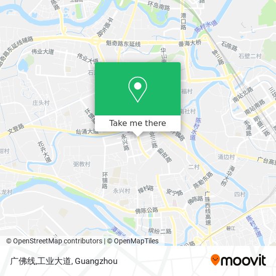 广佛线,工业大道 map