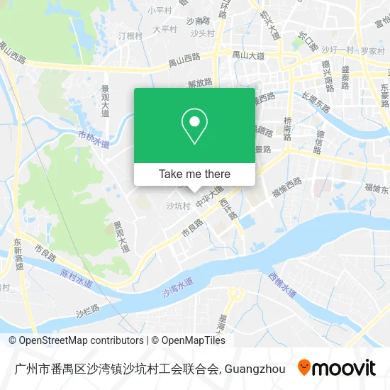 广州市番禺区沙湾镇沙坑村工会联合会 map