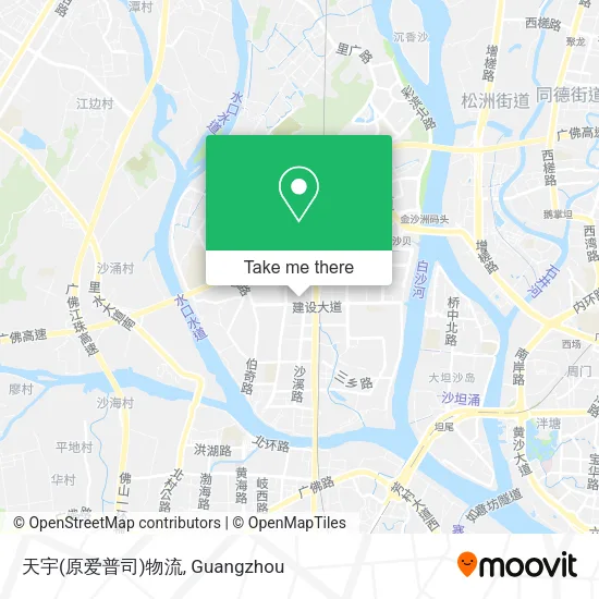 天宇(原爱普司)物流 map