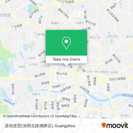 原宿造型(光明北路潮牌店) map