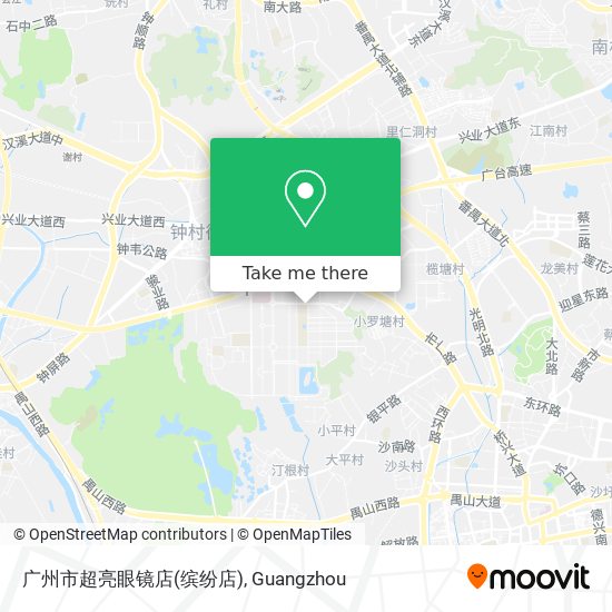 广州市超亮眼镜店(缤纷店) map