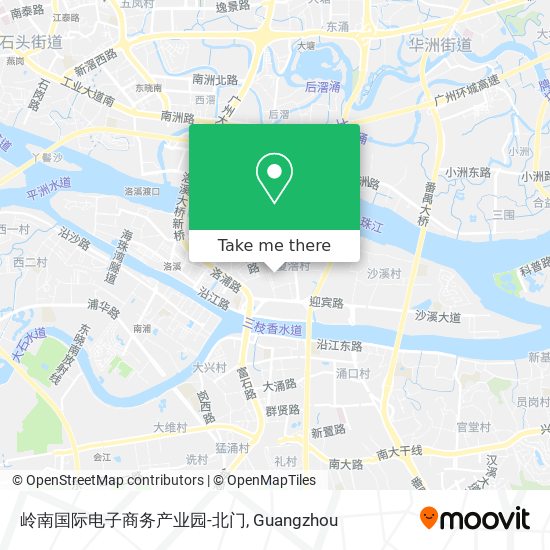 岭南国际电子商务产业园-北门 map