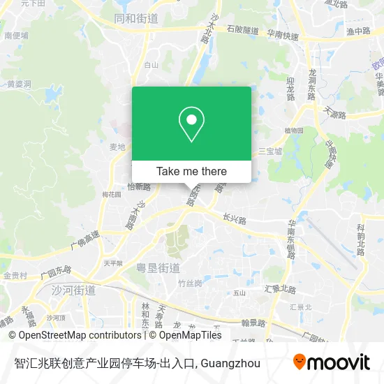 智汇兆联创意产业园停车场-出入口 map