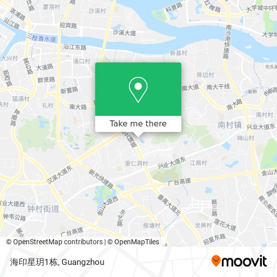 海印星玥1栋 map