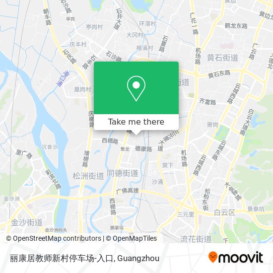 丽康居教师新村停车场-入口 map