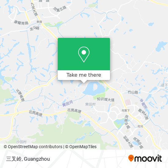 三叉岭 map