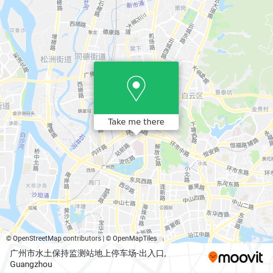 广州市水土保持监测站地上停车场-出入口 map