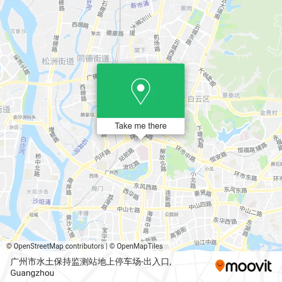 广州市水土保持监测站地上停车场-出入口 map