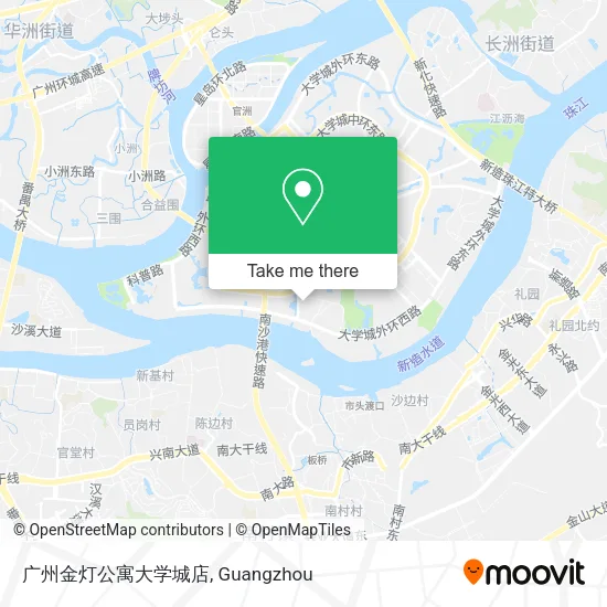 广州金灯公寓大学城店 map