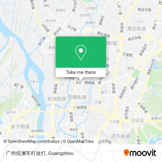 广州炫澜车灯改灯 map