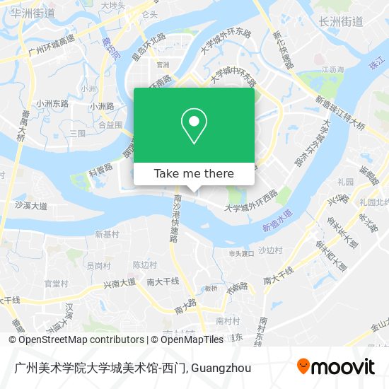 广州美术学院大学城美术馆-西门 map