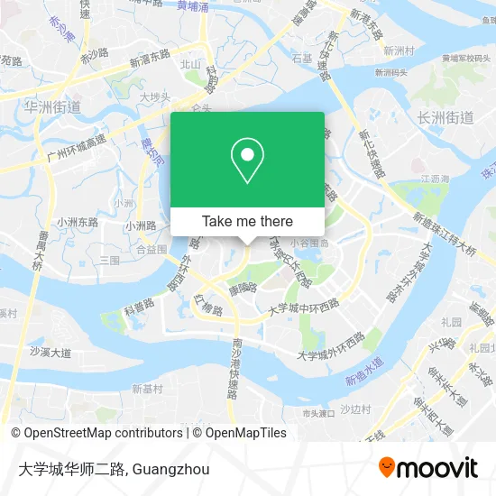 大学城华师二路 map