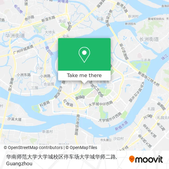 华南师范大学大学城校区停车场大学城华师二路 map