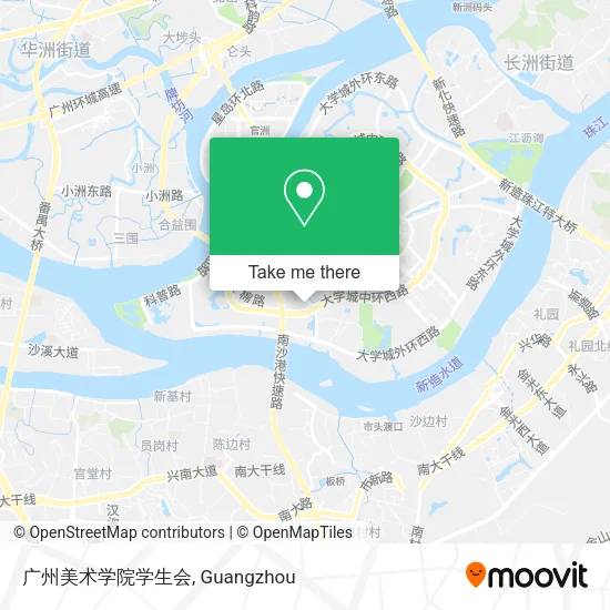 广州美术学院学生会 map
