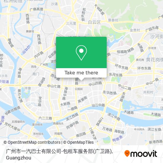 广州市一汽巴士有限公司-包租车服务部(广卫路) map