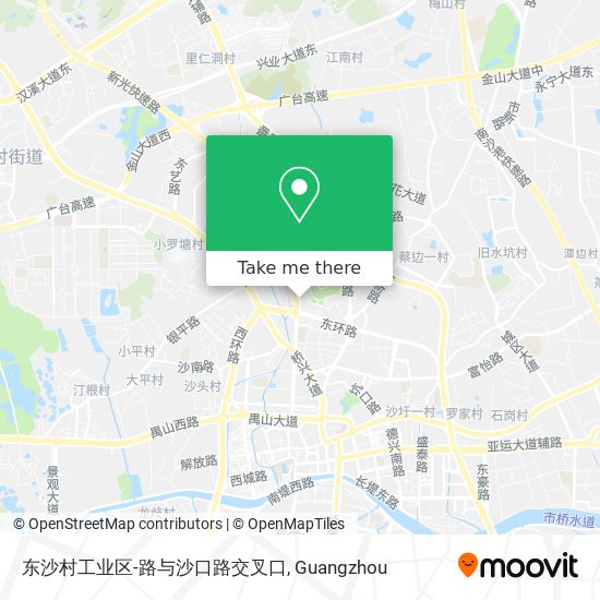 东沙村工业区-路与沙口路交叉口 map
