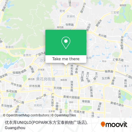 优衣库UNIQLO(POPARK东方宝泰购物广场店) map