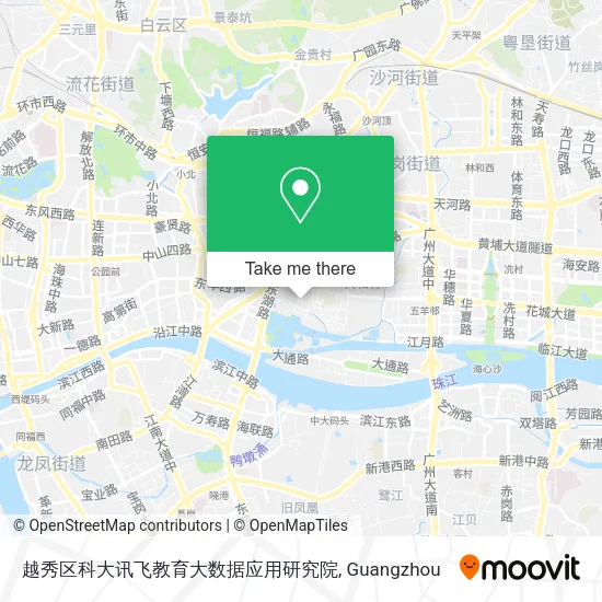 越秀区科大讯飞教育大数据应用研究院 map