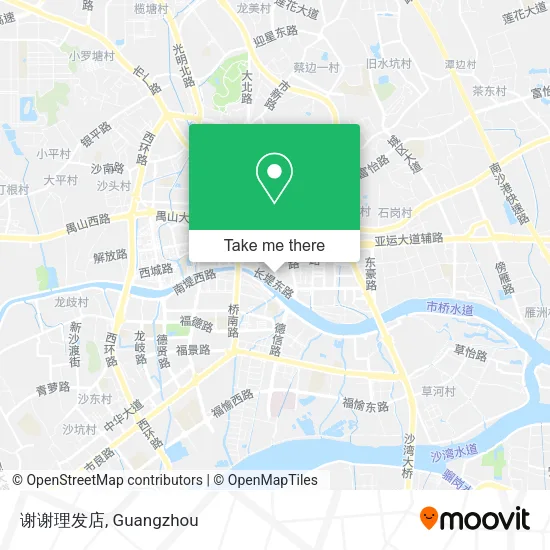 谢谢理发店 map