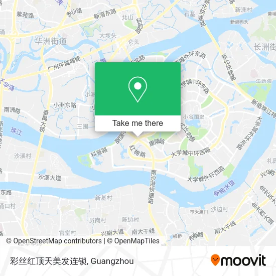 彩丝红顶天美发连锁 map